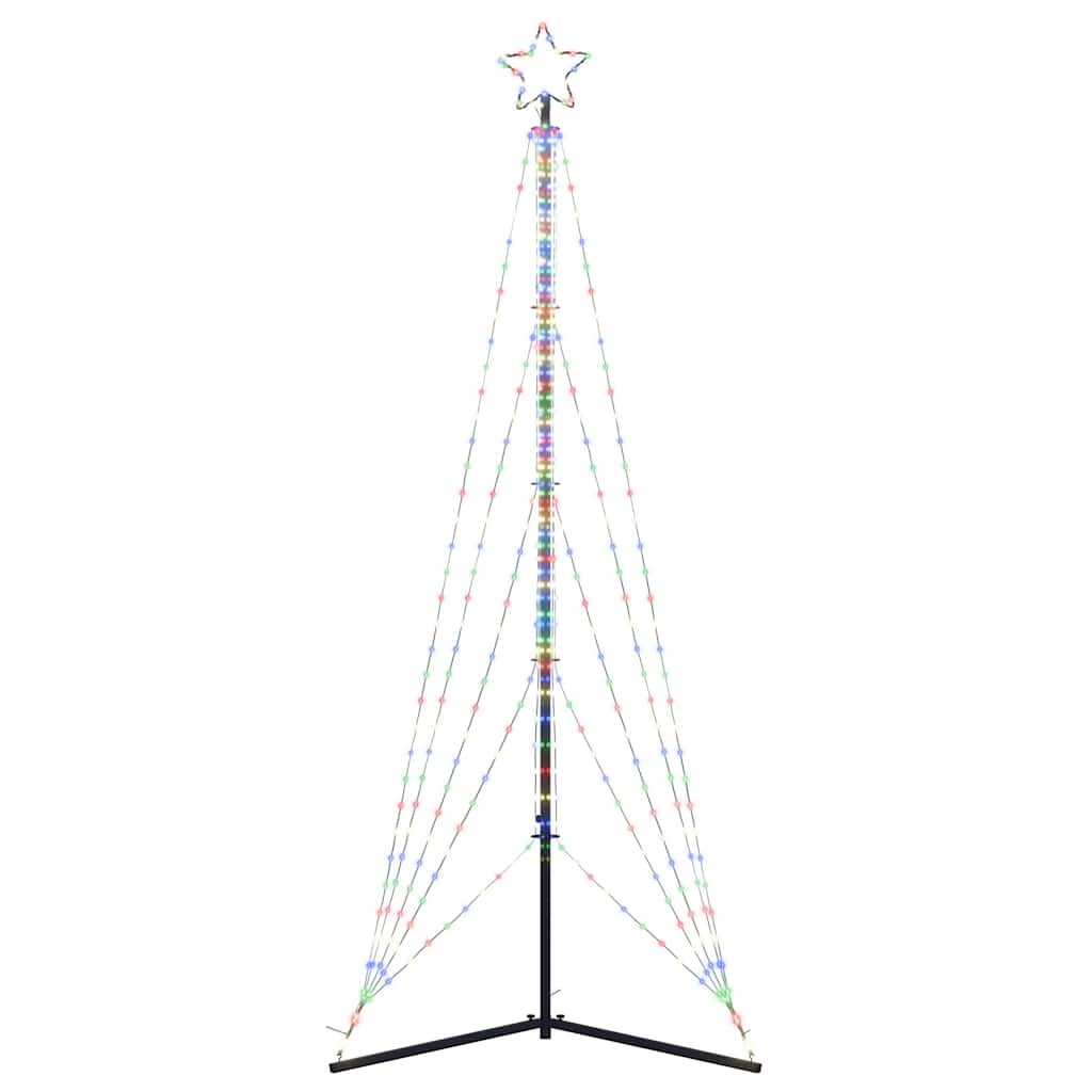 LED julgran 525 LEDs flerfärgad 302 cm