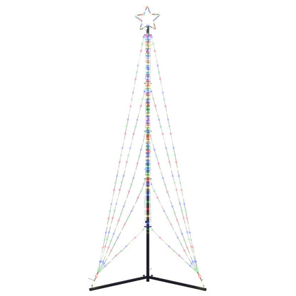 LED julgran 525 LEDs flerfärgad 302 cm
