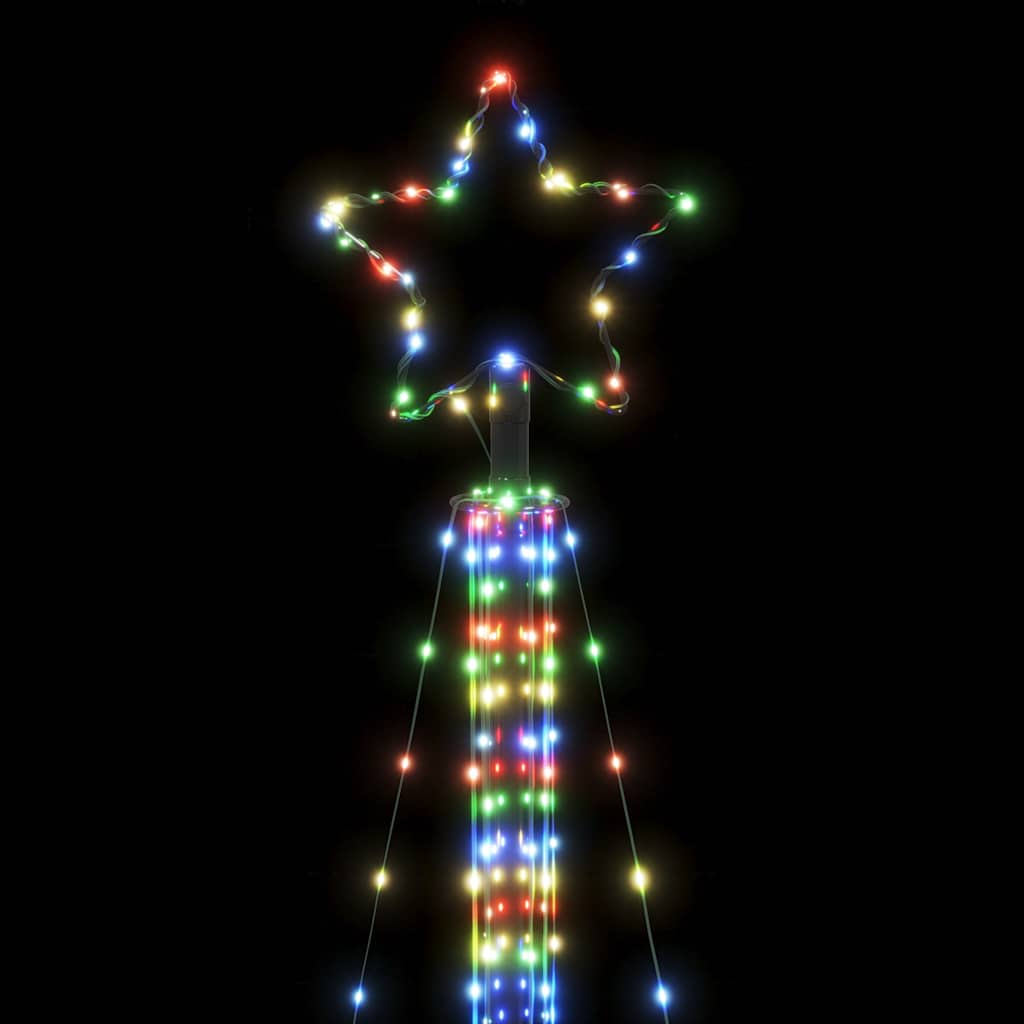 LED julgran 525 LEDs flerfärgad 302 cm