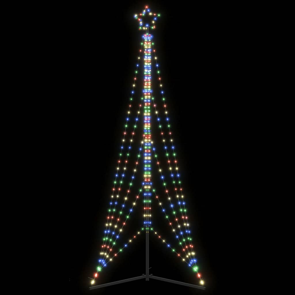 LED julgran 525 LEDs flerfärgad 302 cm