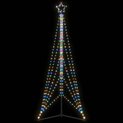 LED julgran 525 LEDs flerfärgad 302 cm
