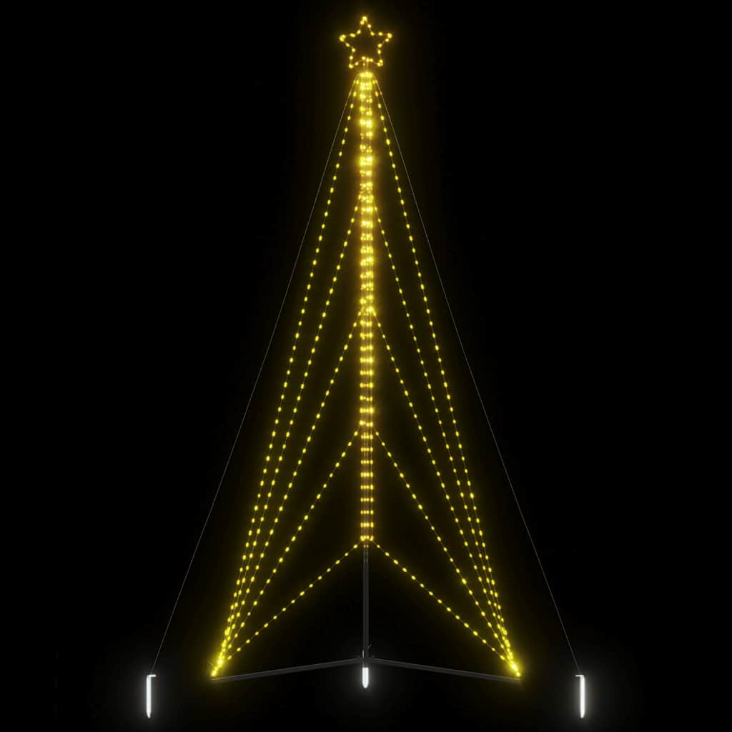 LED julgran 615 LEDs varmvit 404,5 cm