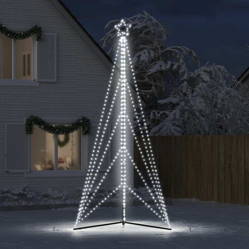 LED julgran 615 LEDs kallvit 404,5 cm