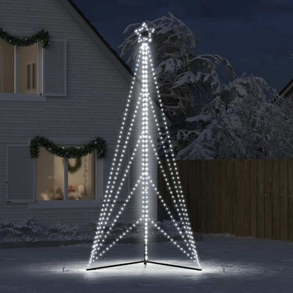 LED julgran 615 LEDs kallvit 404,5 cm