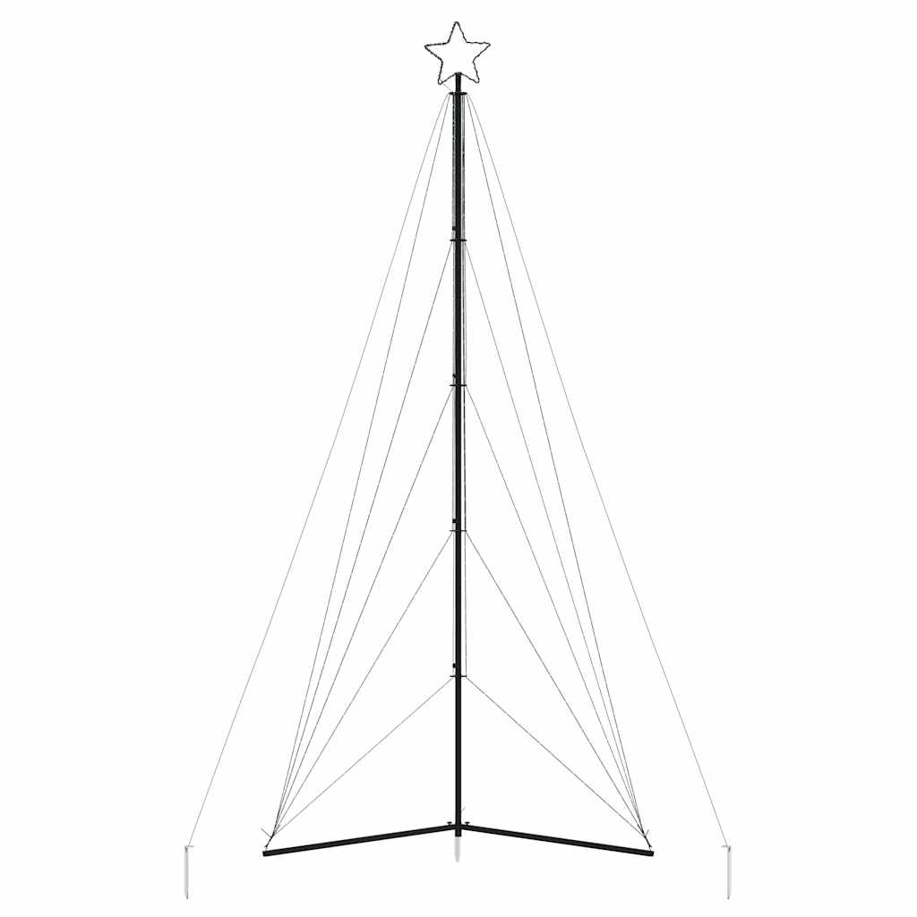 LED julgran 615 LEDs kallvit 404,5 cm