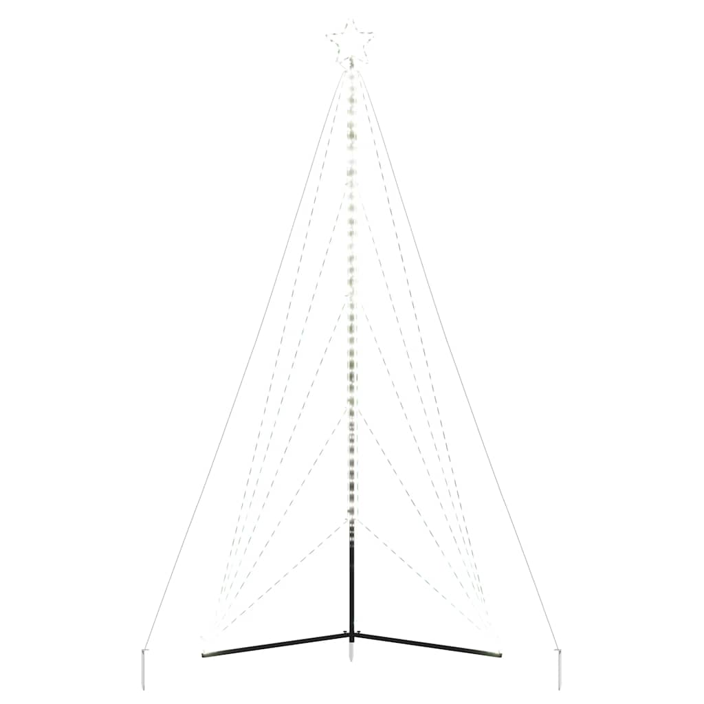 LED julgran 615 LEDs kallvit 404,5 cm