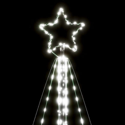 LED julgran 615 LEDs kallvit 404,5 cm