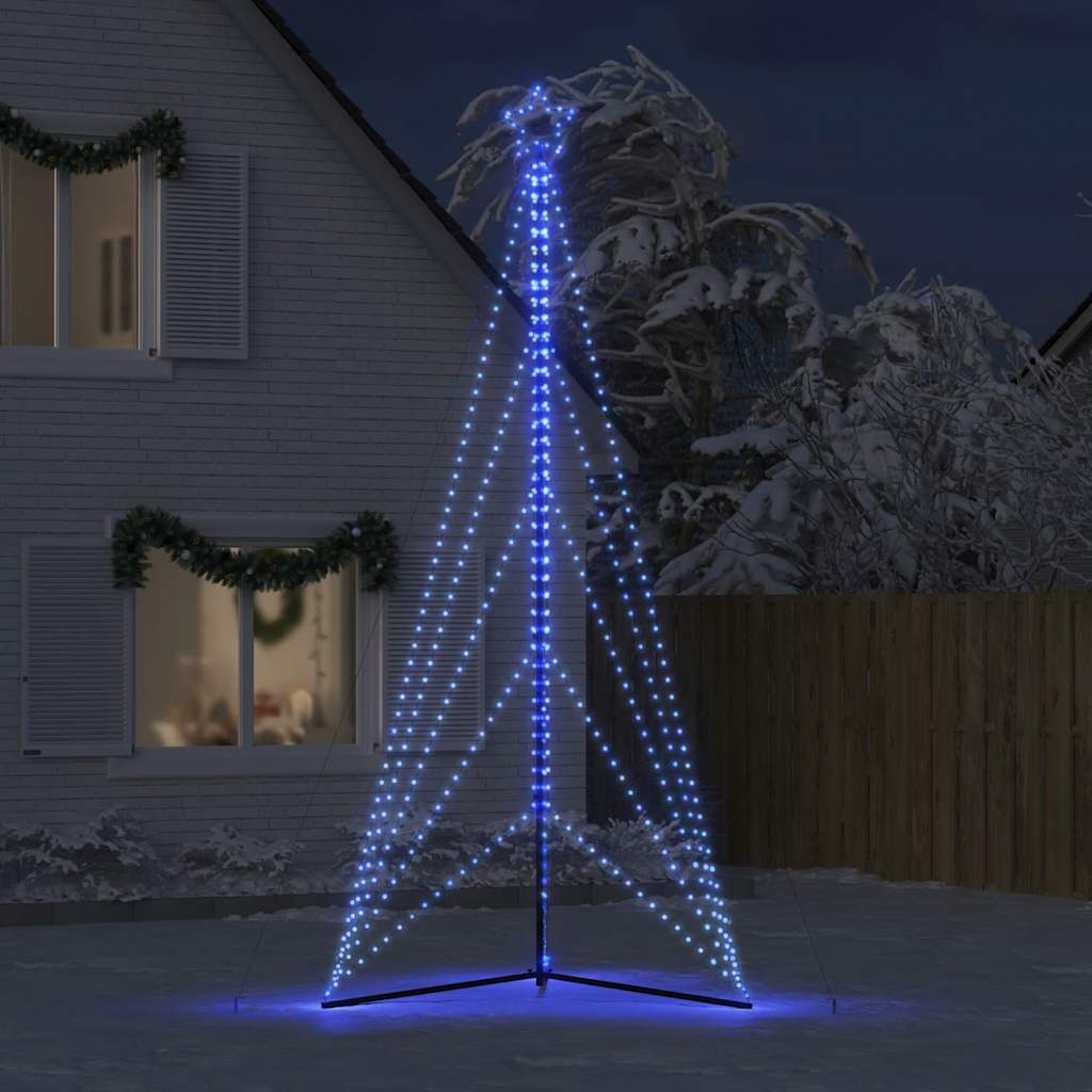 LED julgran 615 LEDs blå 404,5 cm