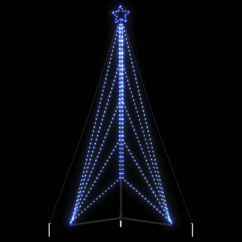 LED julgran 615 LEDs blå 404,5 cm