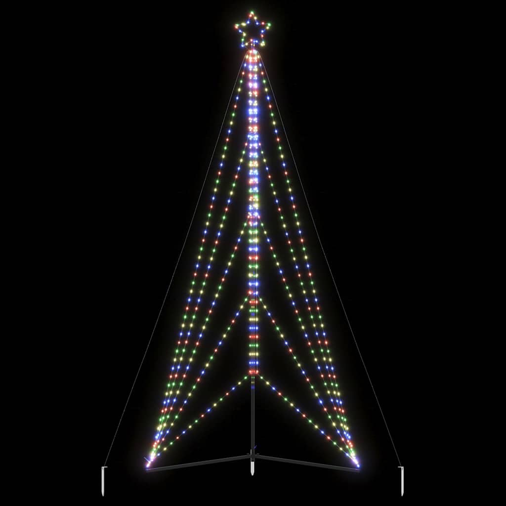 LED julgran 615 LEDs flerfärgad 404,5 cm