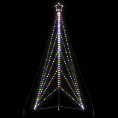 LED julgran 615 LEDs flerfärgad 404,5 cm