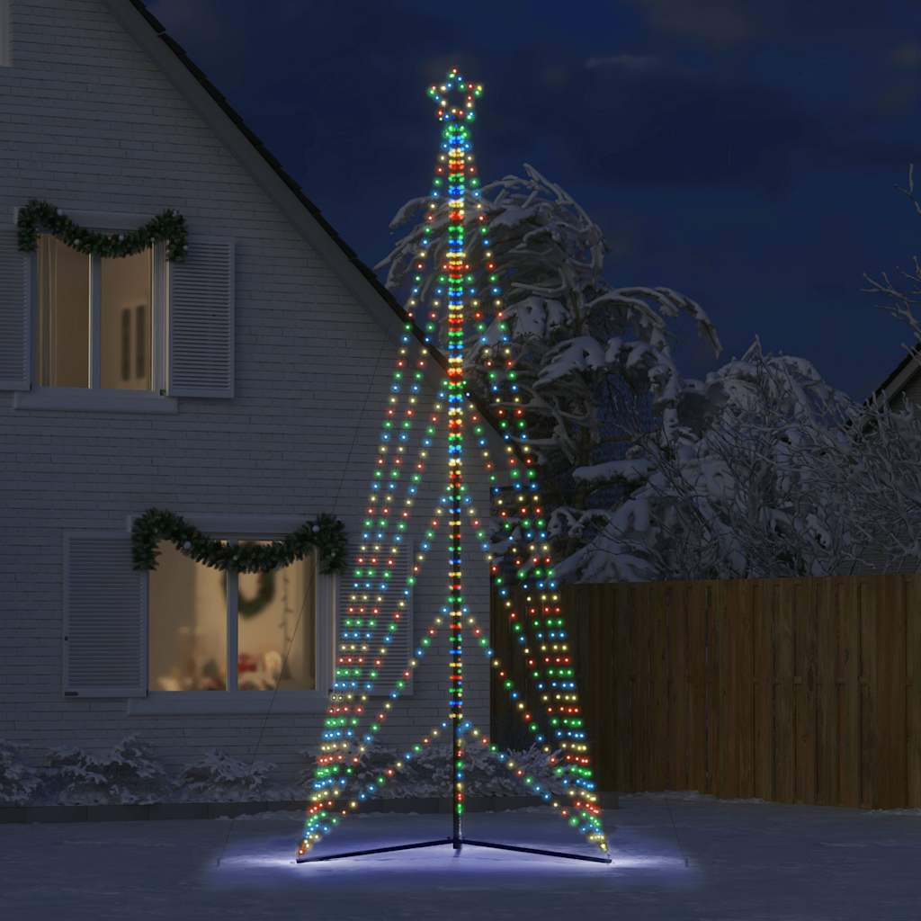 LED julgran 861 LEDs flerfärgad 478 cm