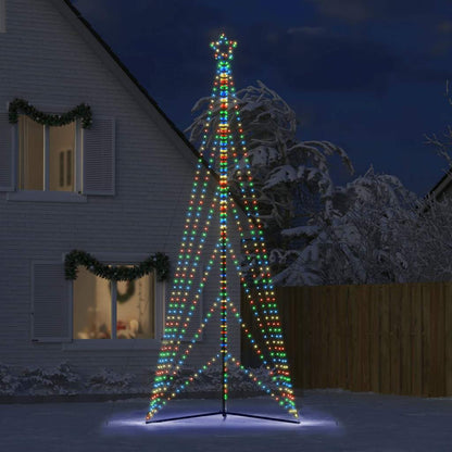 LED julgran 861 LEDs flerfärgad 478 cm