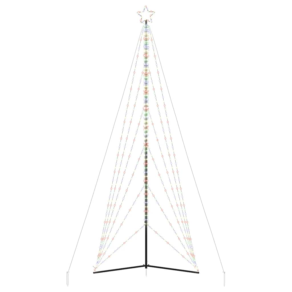 LED julgran 861 LEDs flerfärgad 478 cm