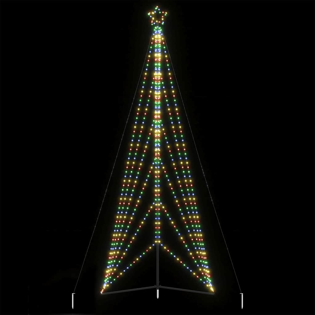 LED julgran 861 LEDs flerfärgad 478 cm