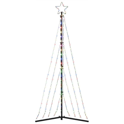 LED julgran 339 LEDs flerfärgad 187 cm