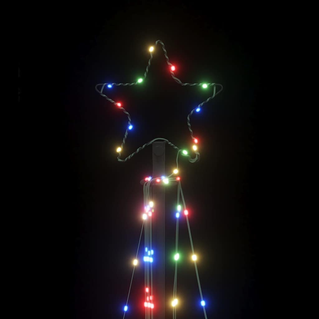LED julgran 339 LEDs flerfärgad 187 cm