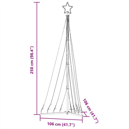 LED julgran 447 LED varmvit 250 cm
