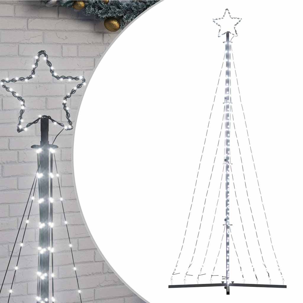 LED julgran 447 LEDs kallvit 250 cm