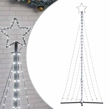 LED julgran 447 LEDs kallvit 250 cm