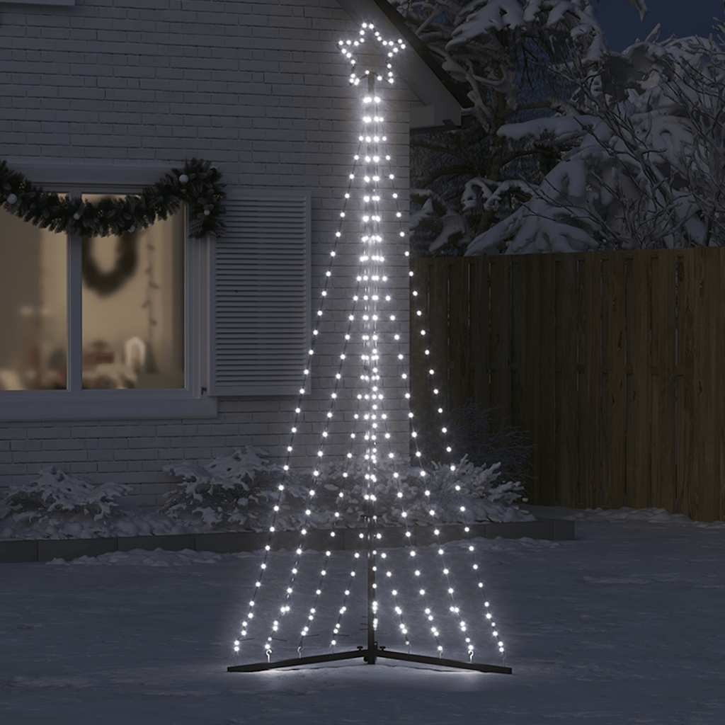 LED julgran 447 LEDs kallvit 250 cm