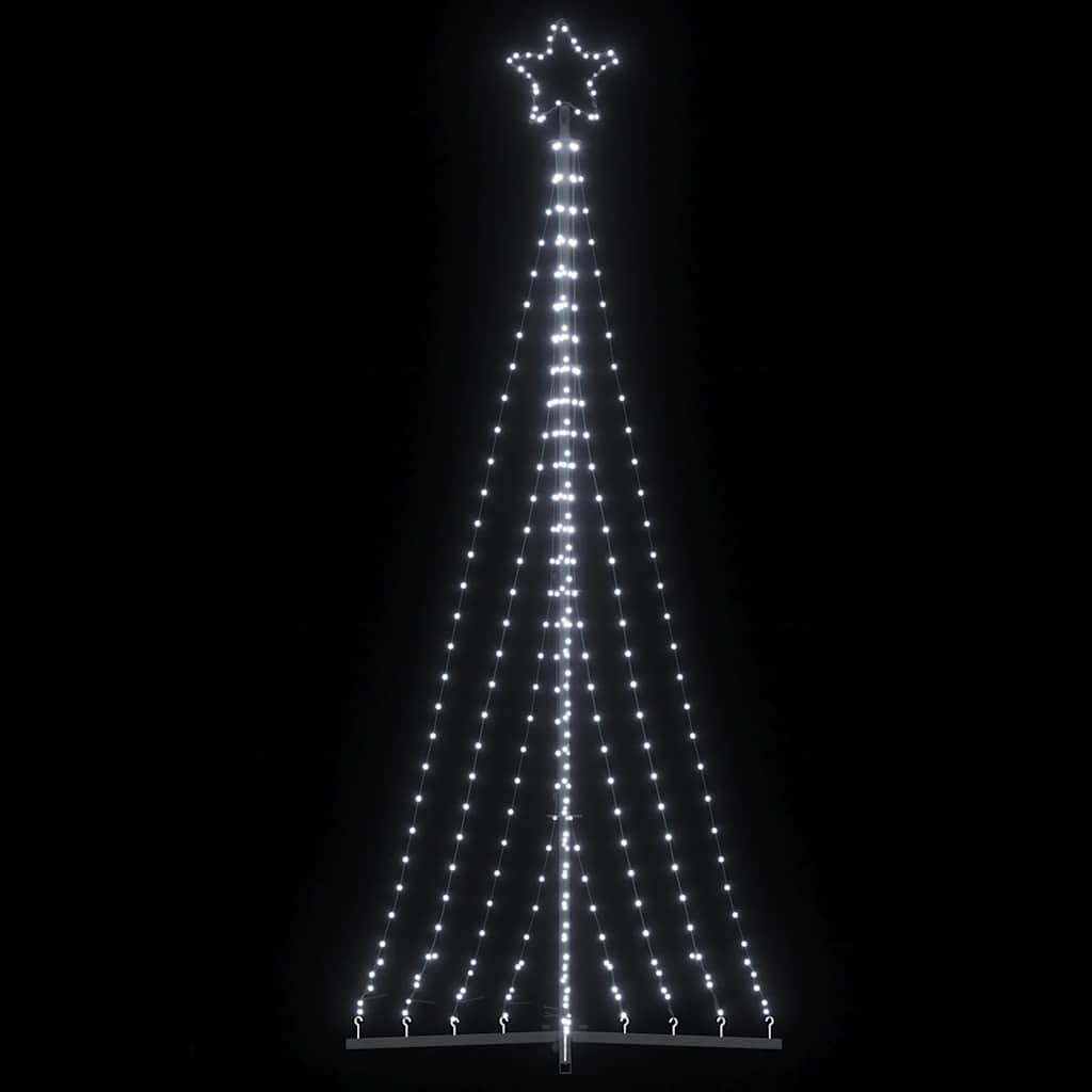 LED julgran 447 LEDs kallvit 250 cm