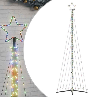 LED julgran 495 LEDs flerfärgad 300,5 cm