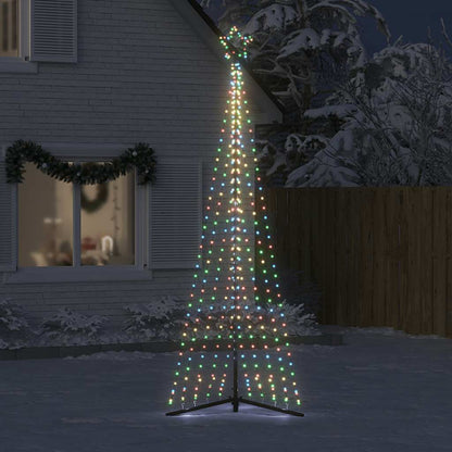 LED julgran 495 LEDs flerfärgad 300,5 cm