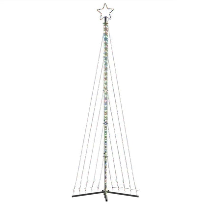 LED julgran 495 LEDs flerfärgad 300,5 cm