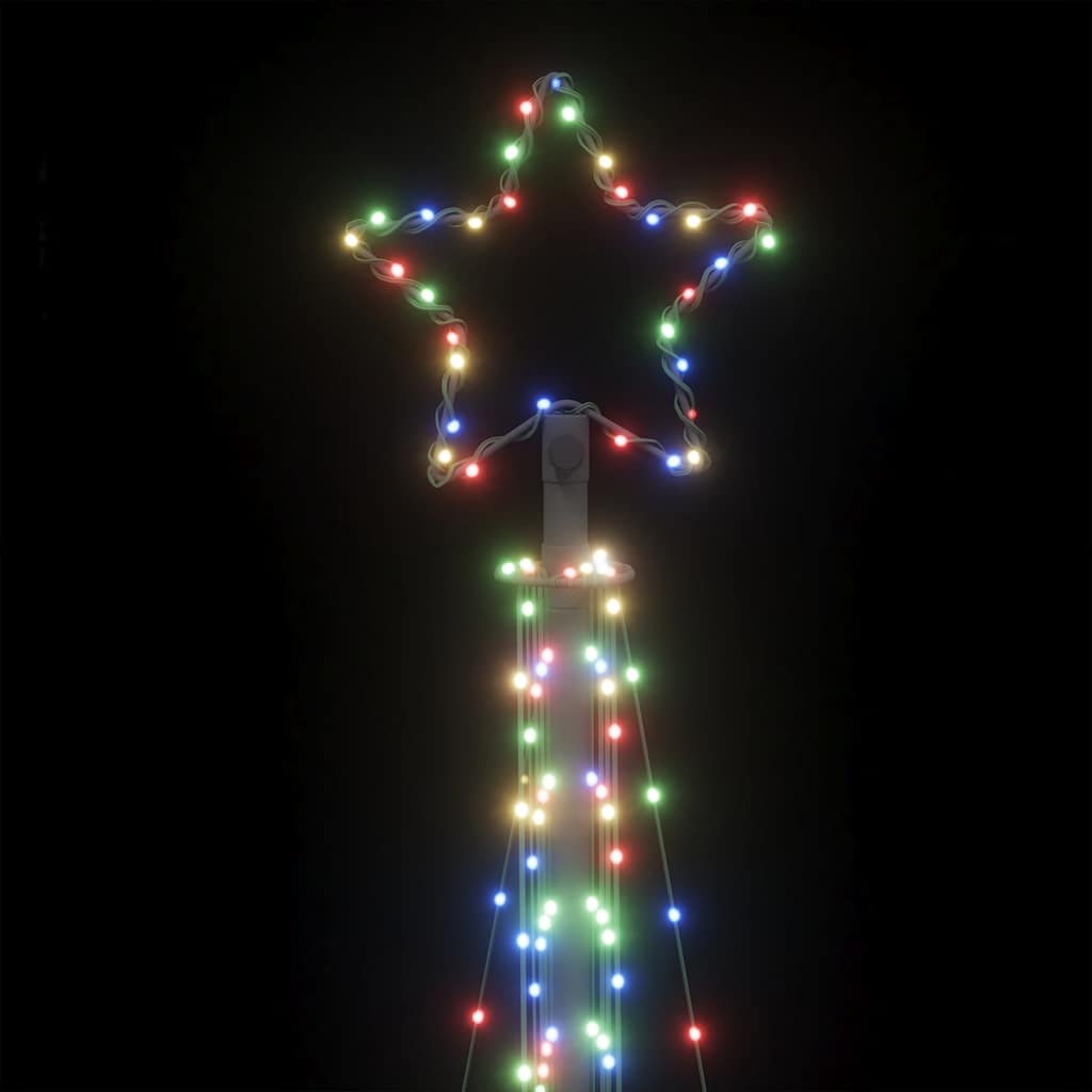 LED julgran 495 LEDs flerfärgad 300,5 cm