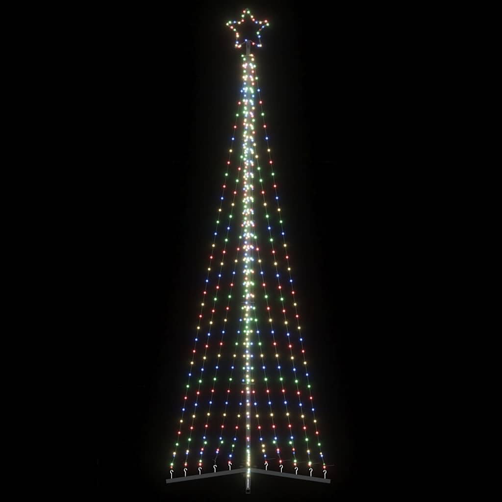 LED julgran 495 LEDs flerfärgad 300,5 cm