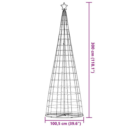 LED julgran 550 LEDs blå 300 cm