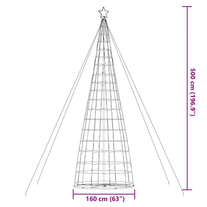 LED julgran 1534 LEDs blå 500 cm