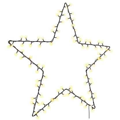 Julbelysning stjärna silhuett 115 LEDs varmvit