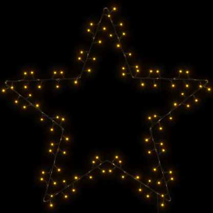 Julbelysning stjärna silhuett 115 LEDs varmvit