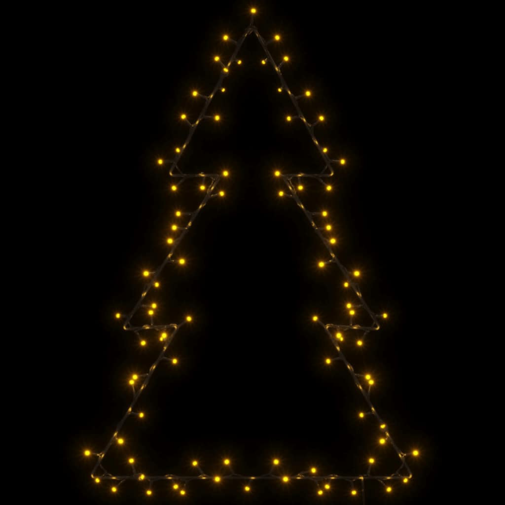 Julbelysning julgran silhuett 115 LEDs varmvit
