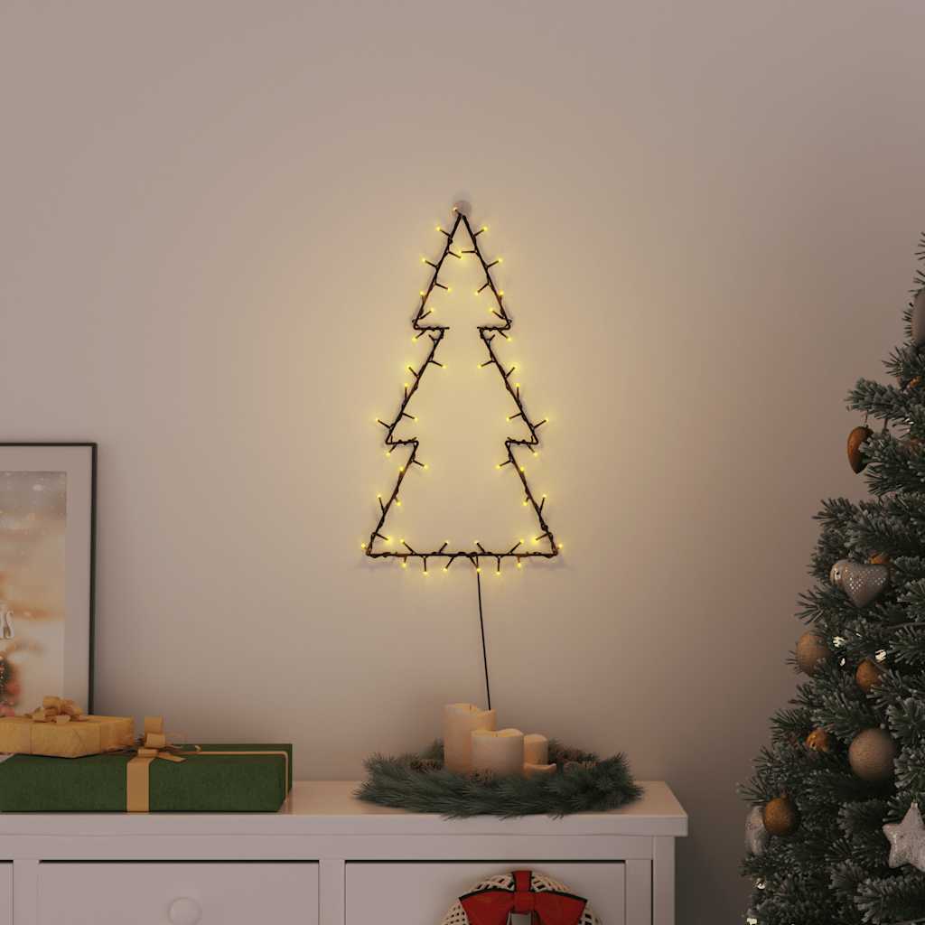 Julbelysning julgran silhuett 80 LEDs varmvit