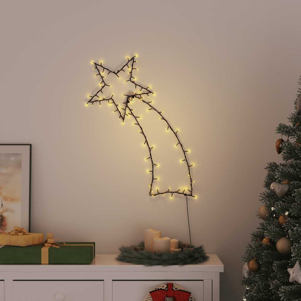 Julbelysning stjärnskott silhuett 115 LEDs varmvit