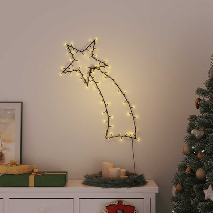Julbelysning stjärnskott silhuett 115 LEDs varmvit