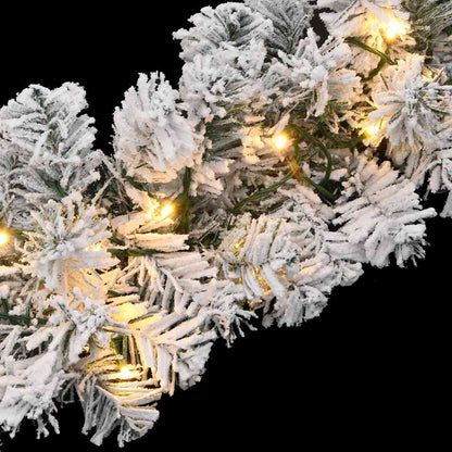 Julgirlang med LED-lampor grön 10 m PVC