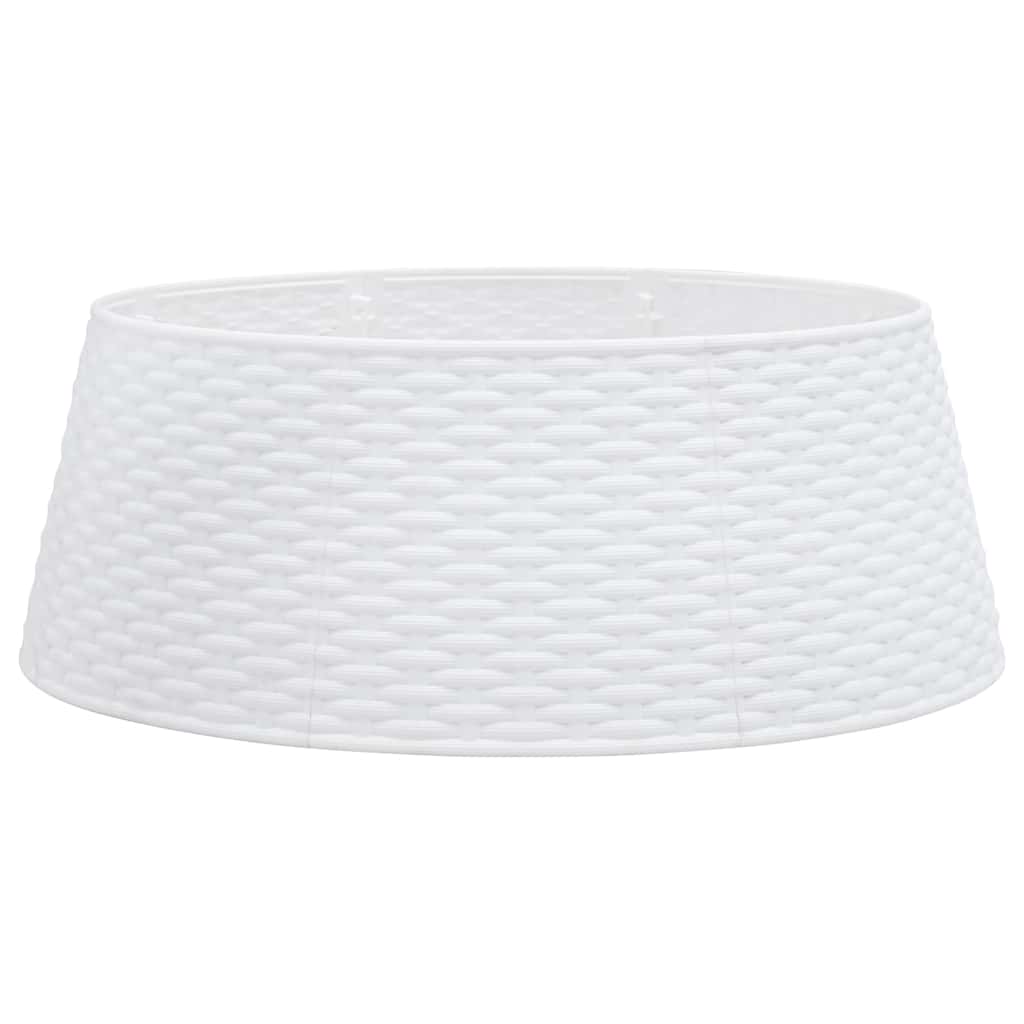 Julgranskrage vit Ø65x23 cm plast