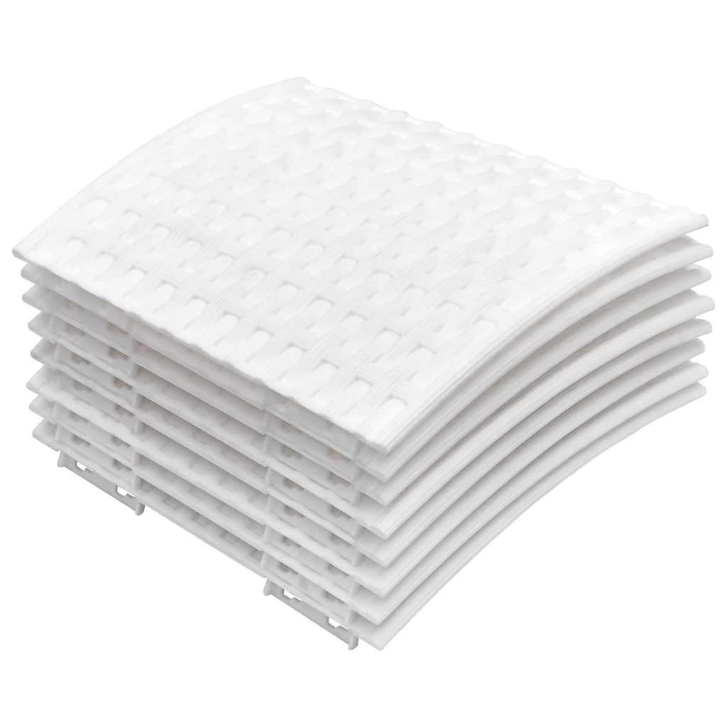 Julgranskrage vit Ø65x23 cm plast