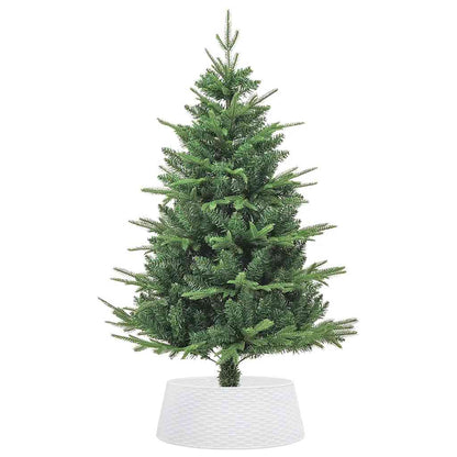 Julgranskrage vit Ø65x23 cm plast