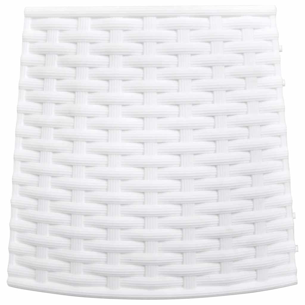 Julgranskrage vit Ø65x23 cm plast