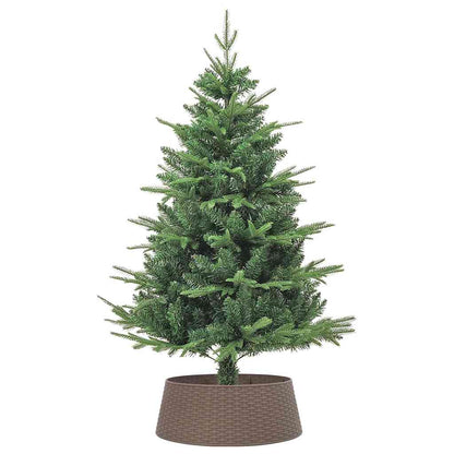 Julgranskrage brun Ø65x23 cm plast