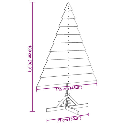 Julgran trä 180 cm massivt trä