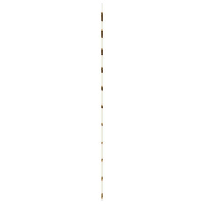 Väggdekoration stegformad 50x200 cm naturlig gren
