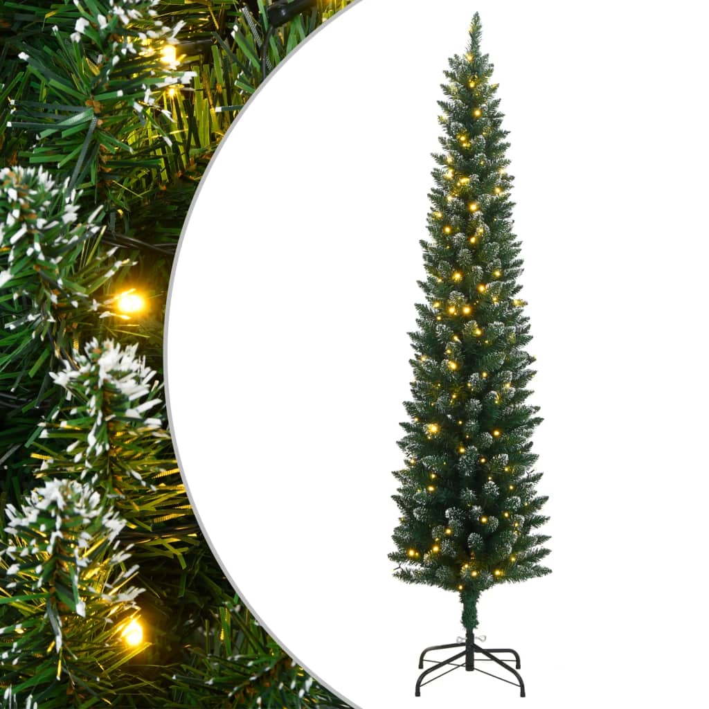 Plastgran smal 150 LEDs 120 cm