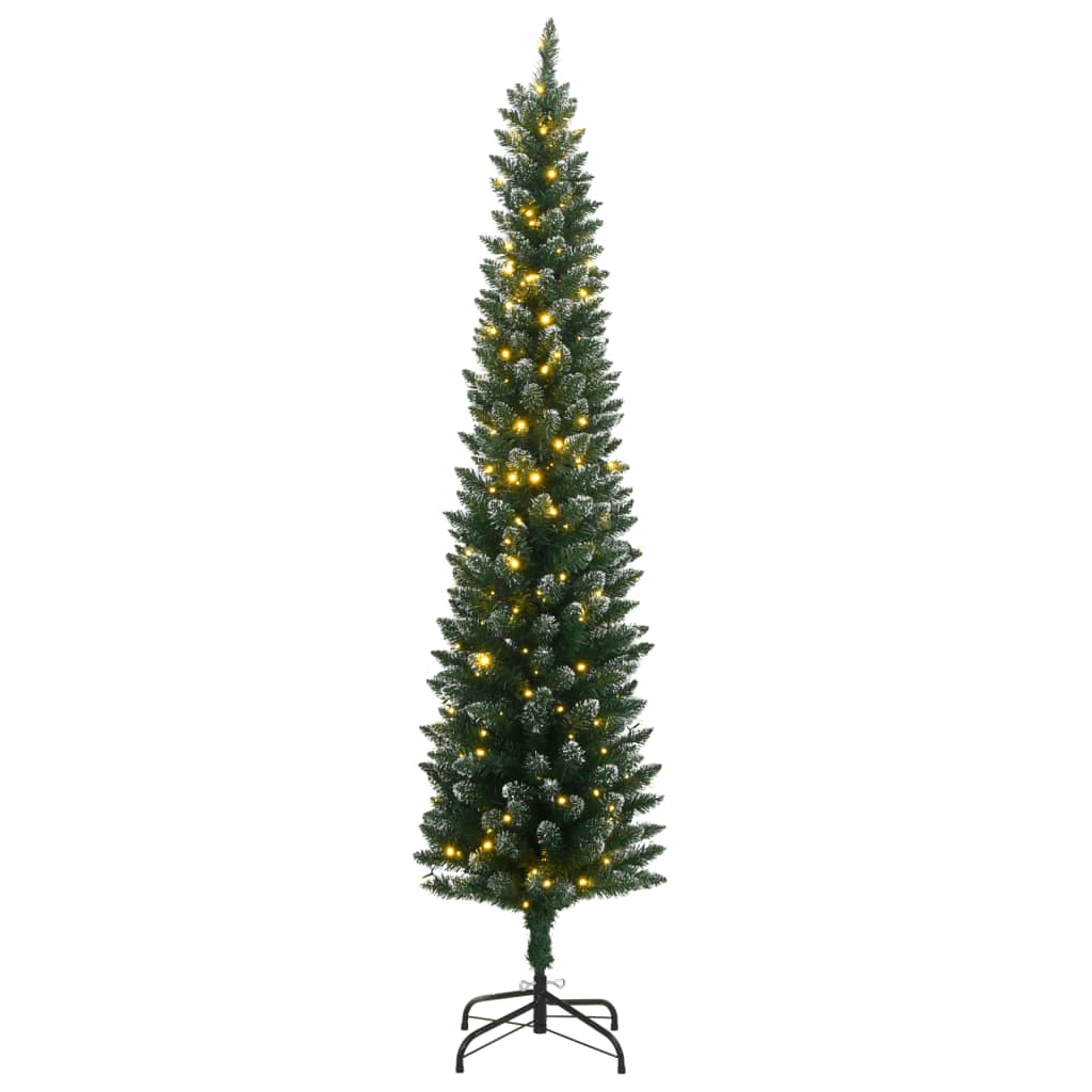 Plastgran smal 150 LEDs 120 cm