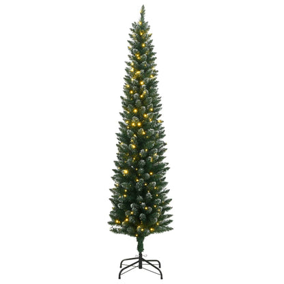 Plastgran smal 150 LEDs 120 cm